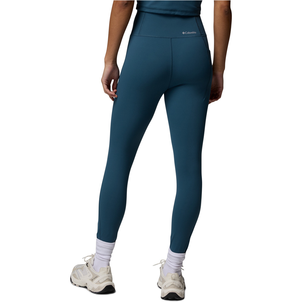 Columbia mallas trail running largas mujer Loneridge Legging vista trasera