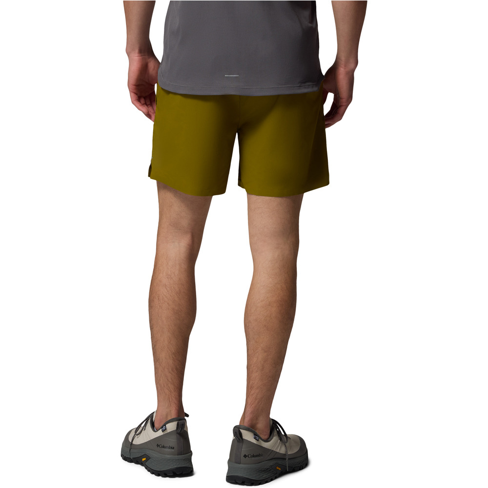 Columbia pantalón corto montaña hombre Stealth Spring Lined Short vista trasera