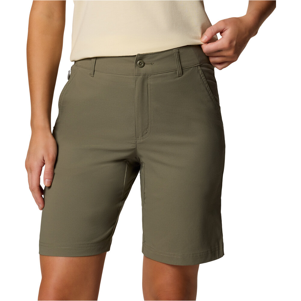 Columbia pantalón corto montaña mujer Leslie Falls Long Short II 03