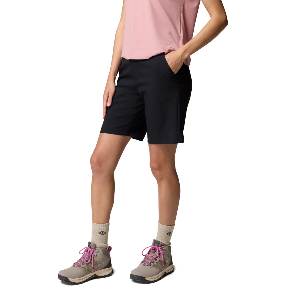 Columbia pantalón corto montaña mujer Leslie Falls  Long Short II vista detalle