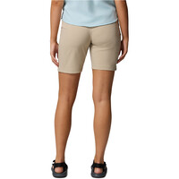 Columbia pantalón corto montaña mujer Leslie Falls  Long Short II vista trasera