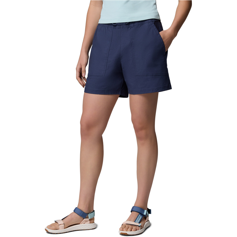 Columbia pantalón corto montaña mujer ROC Ripstop Short vista detalle