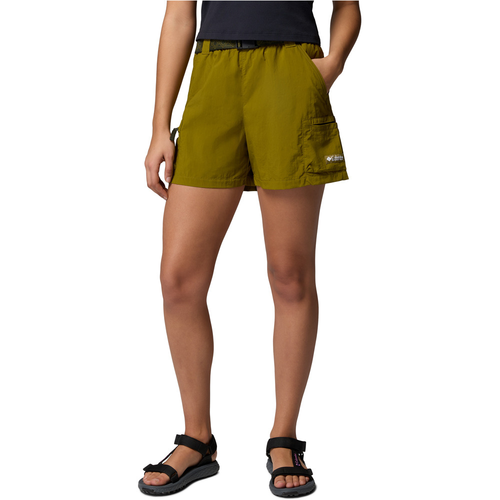 Columbia pantalón corto montaña mujer Sequoia Grove  Woven Short vista frontal
