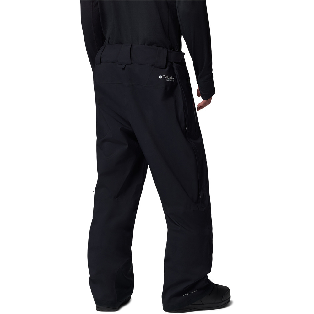 Columbia pantalón impermeable hombre Platinum Peak II 3L Pant vista trasera