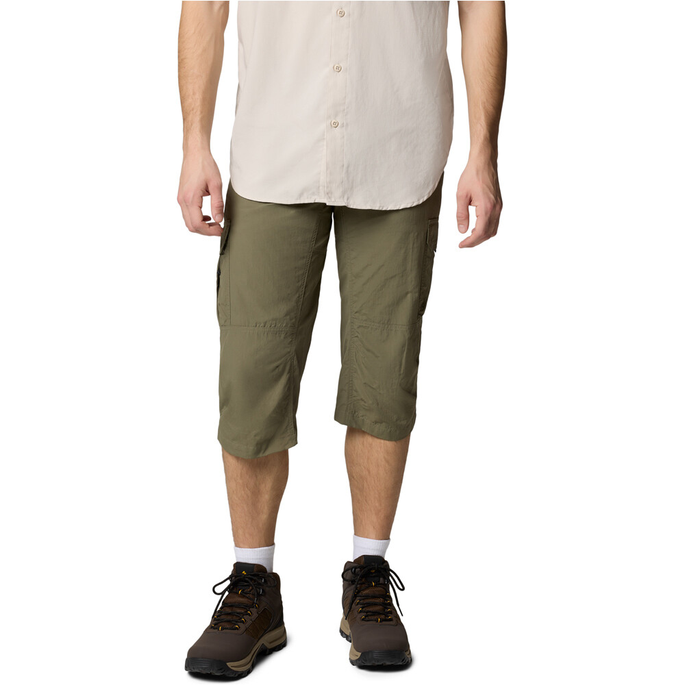 Columbia pantalón montaña hombre Silver Ridge II Capri vista frontal