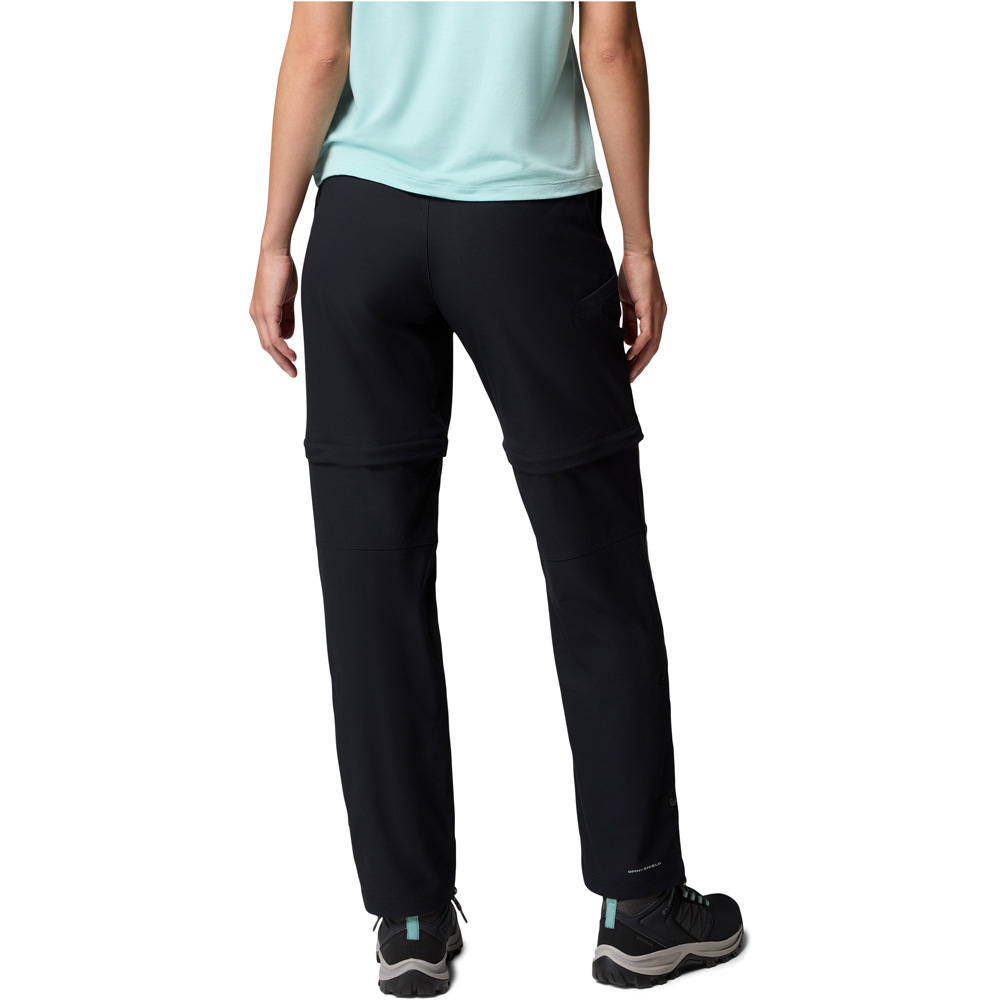 Columbia pantalón montaña mujer Leslie Falls Convertible Pant vista trasera