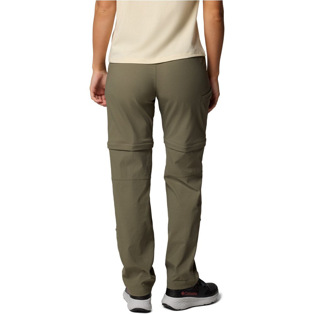 Columbia pantalón montaña mujer Leslie Falls  Convertible Pant vista trasera