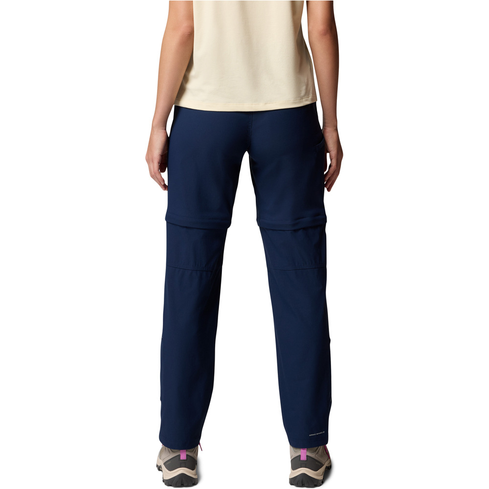 Columbia pantalón montaña mujer Leslie Falls Convertible Pant vista trasera