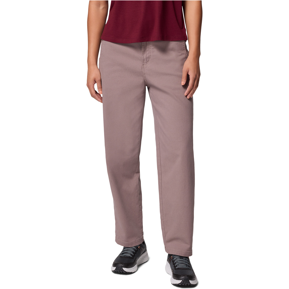 Columbia pantalón montaña mujer ROC Straight Leg Pant vista frontal