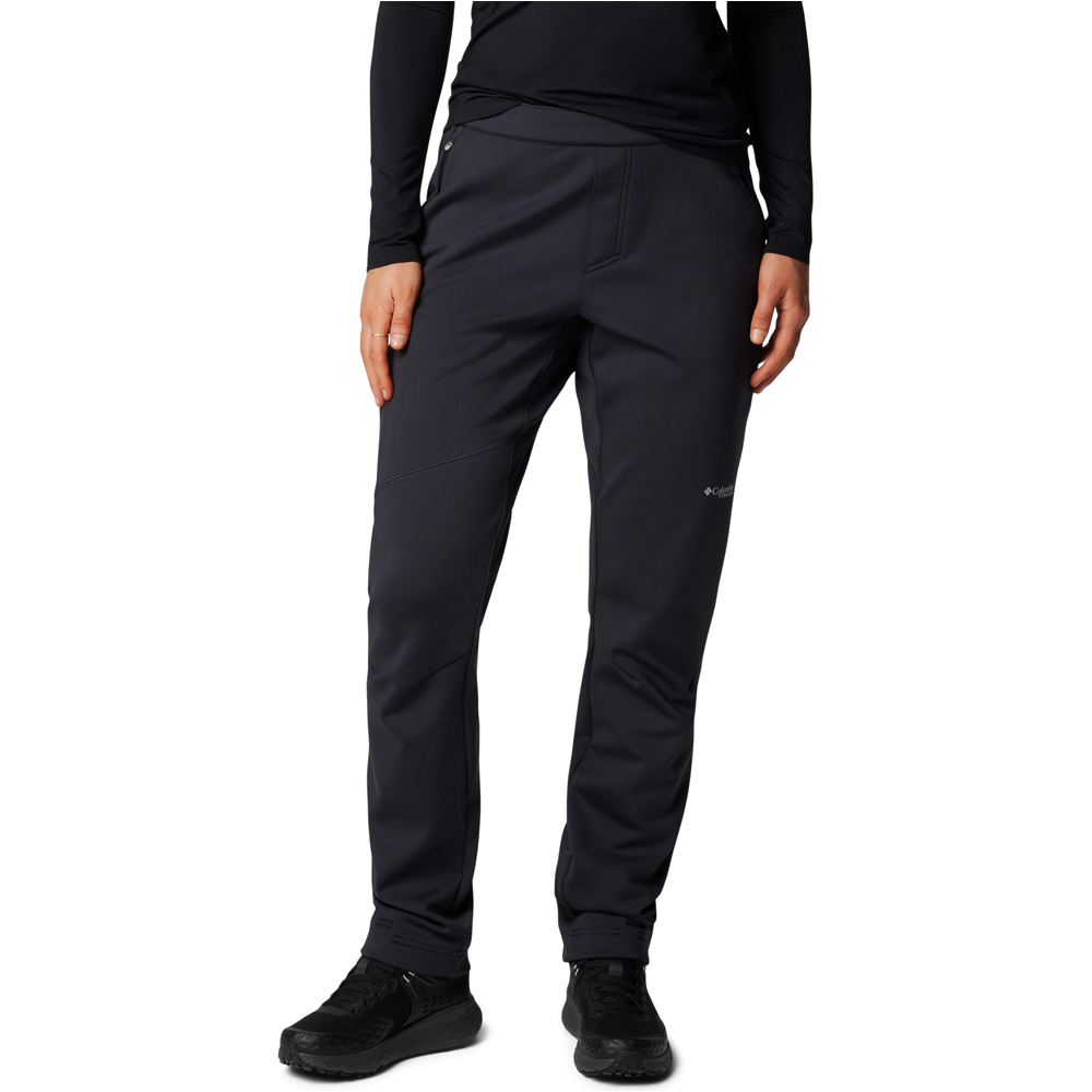 Columbia pantalón montaña mujer Vast Canyon High-Rise Softshell Pant vista frontal