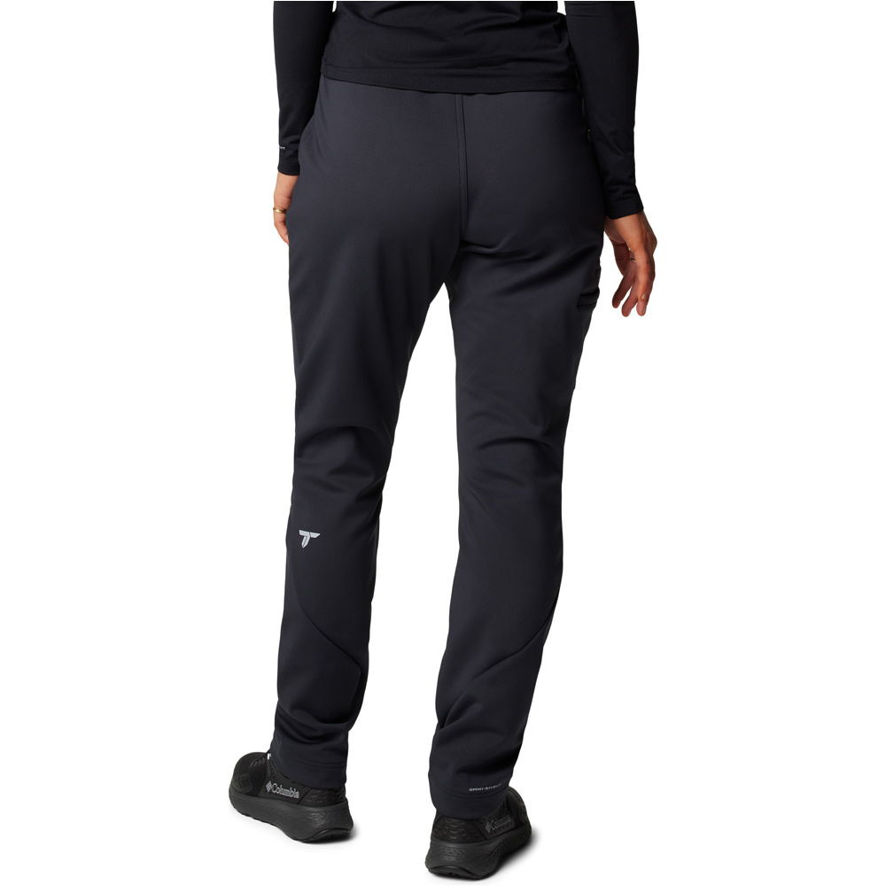 Columbia pantalón montaña mujer Vast Canyon High-Rise Softshell Pant vista trasera