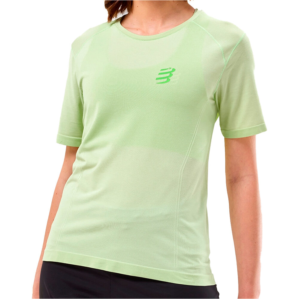 Compressport camiseta entrenamiento manga corta mujer PERFORMANCE SS TSHIRT W vista frontal