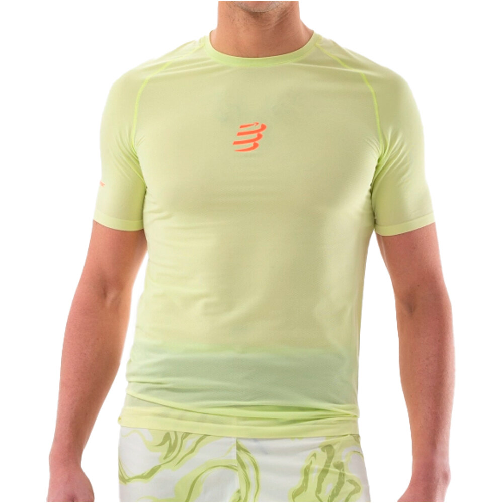 Compressport camisetas trail running manga corta hombre TRAIL RACING SS TSHIRT M vista frontal