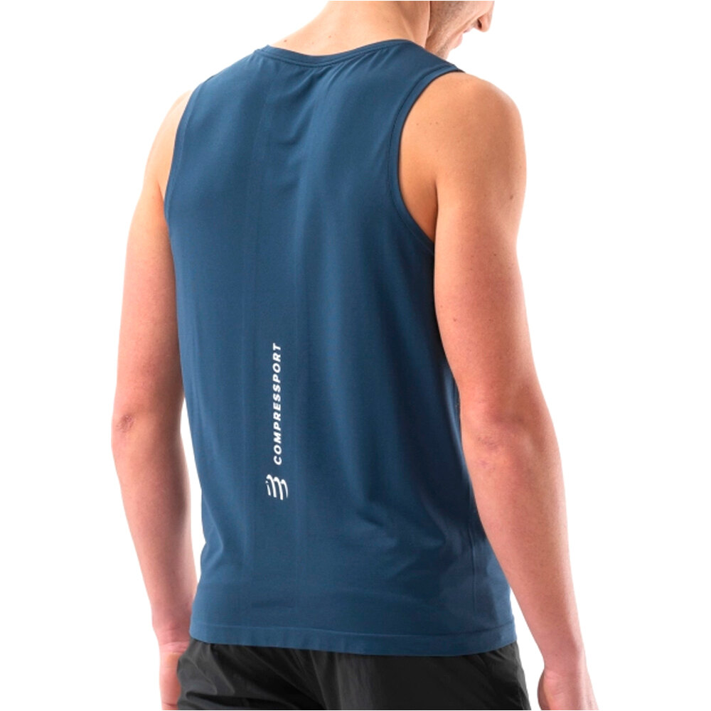 Compressport camisetas trail running tirantes hombre PERFORMANCE SINGLET M vista detalle