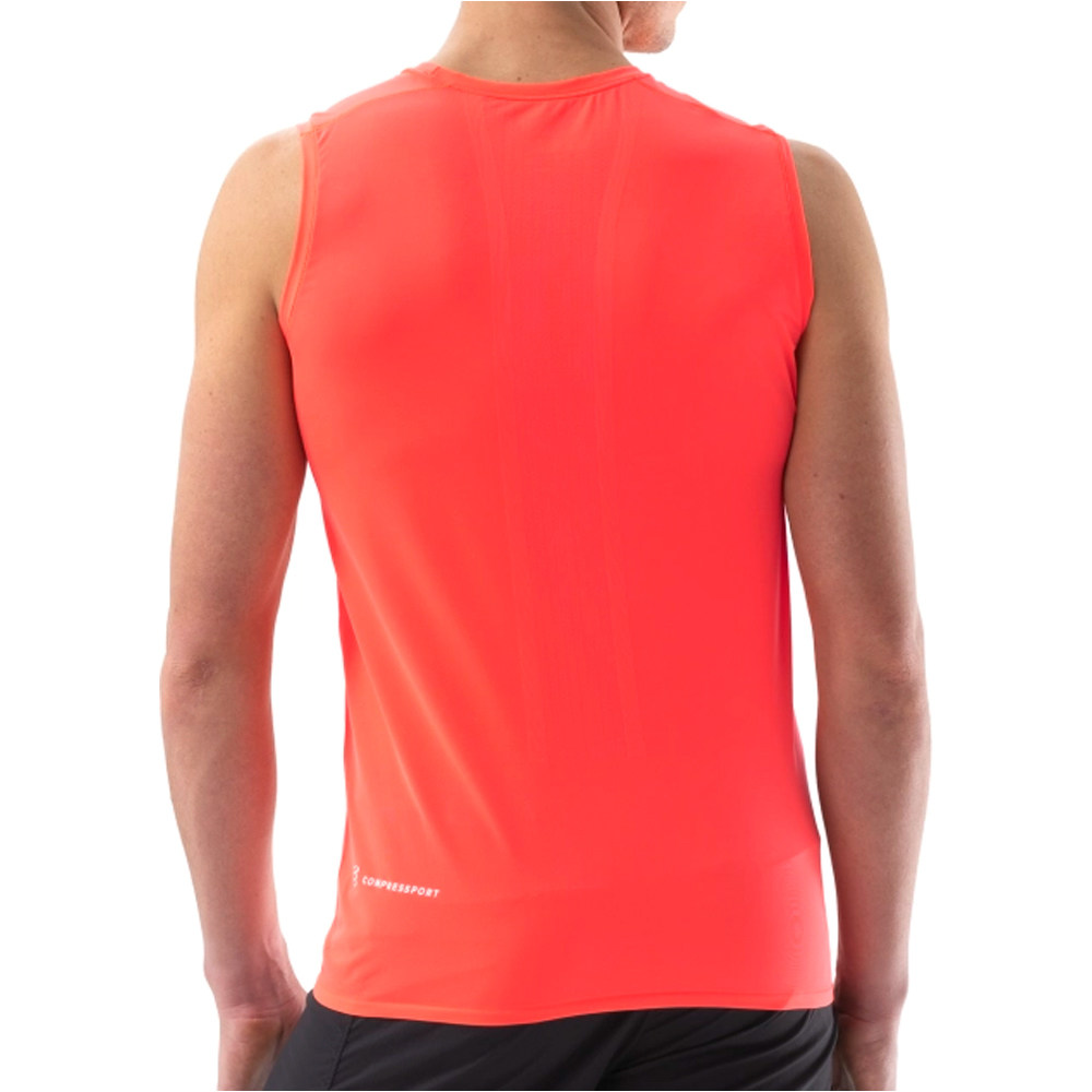 Compressport camisetas trail running tirantes hombre TRAIL RACING TANK M vista trasera
