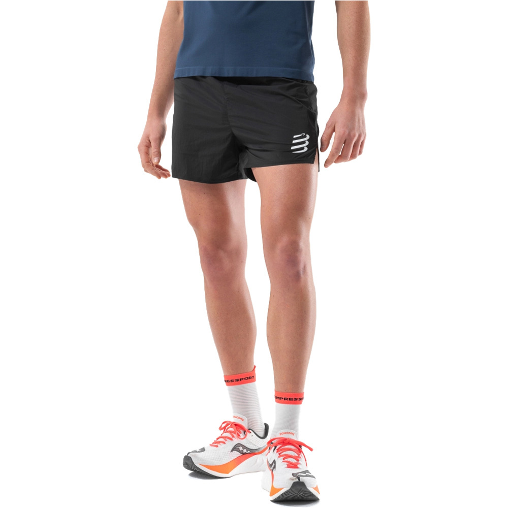 Compressport pantalón running hombre PERFORMANCE SHORT M vista frontal