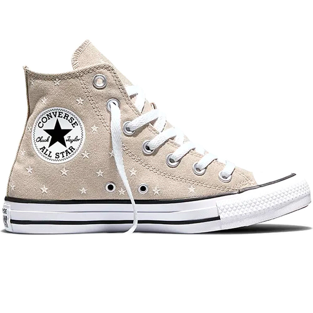 Converse zapatilla moda mujer CHUCK TAYLOR ALL STAR EMBROIDERED STARS lateral exterior