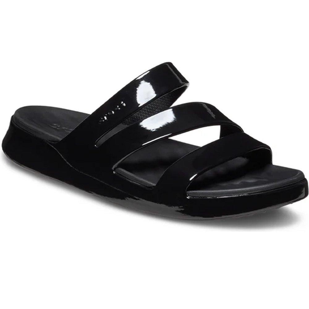 Crocs chanclas mujer Getaway Patent Strappy W lateral interior