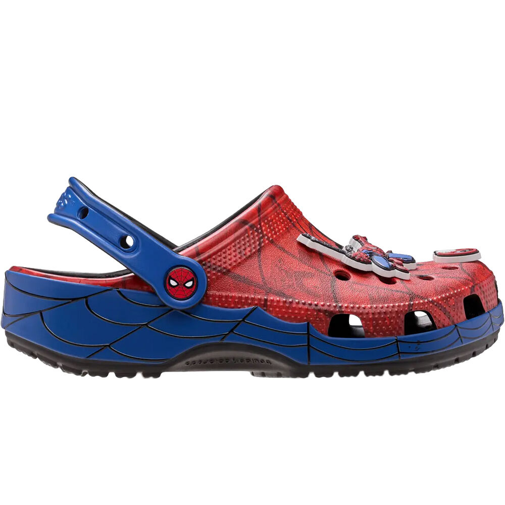 Crocs zueco hombre SpidermanWebClassic Clog U lateral exterior