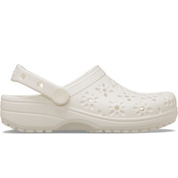 Crocs zueco mujer Classic Floral Cut Out Clog U lateral exterior