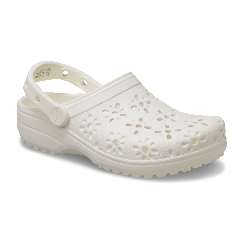 Crocs zueco mujer Classic Floral Cut Out Clog U lateral interior