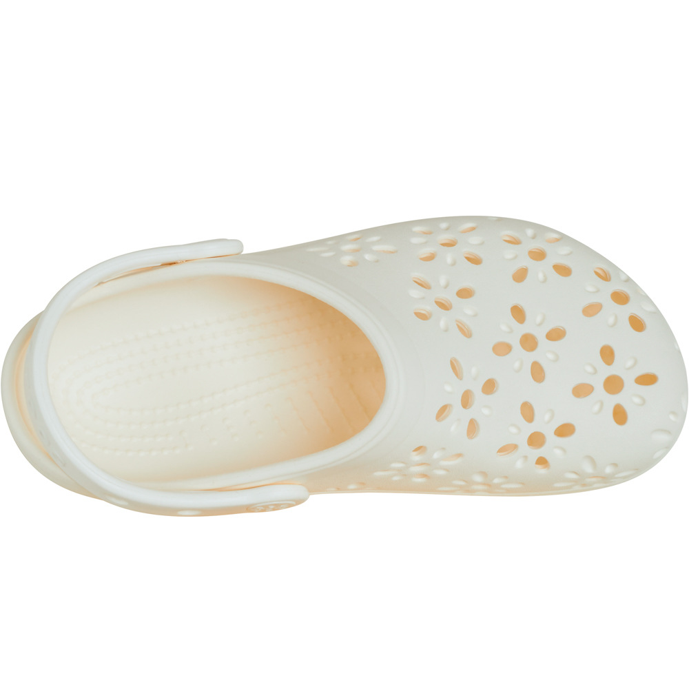 Crocs zueco mujer Classic Floral Cut Out Clog U vista superior