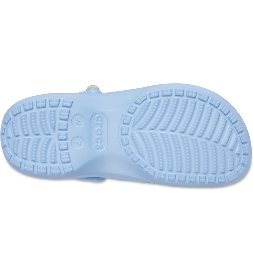 Crocs zueco mujer Classic Platform Pearl Clog W vista trasera