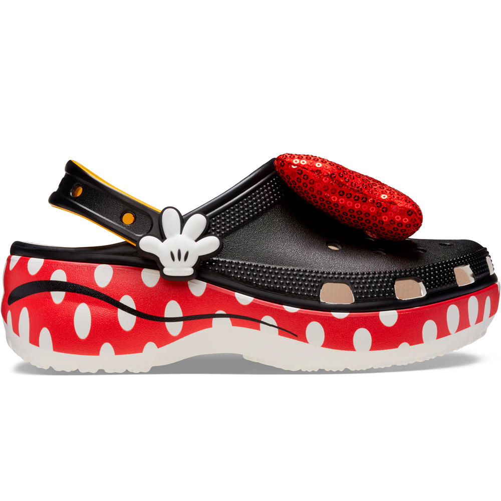Crocs zueco mujer Minnie Classic Platform Clog W lateral exterior