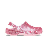 Crocs zueco niño Classic Chunky Glitter Clog K lateral exterior