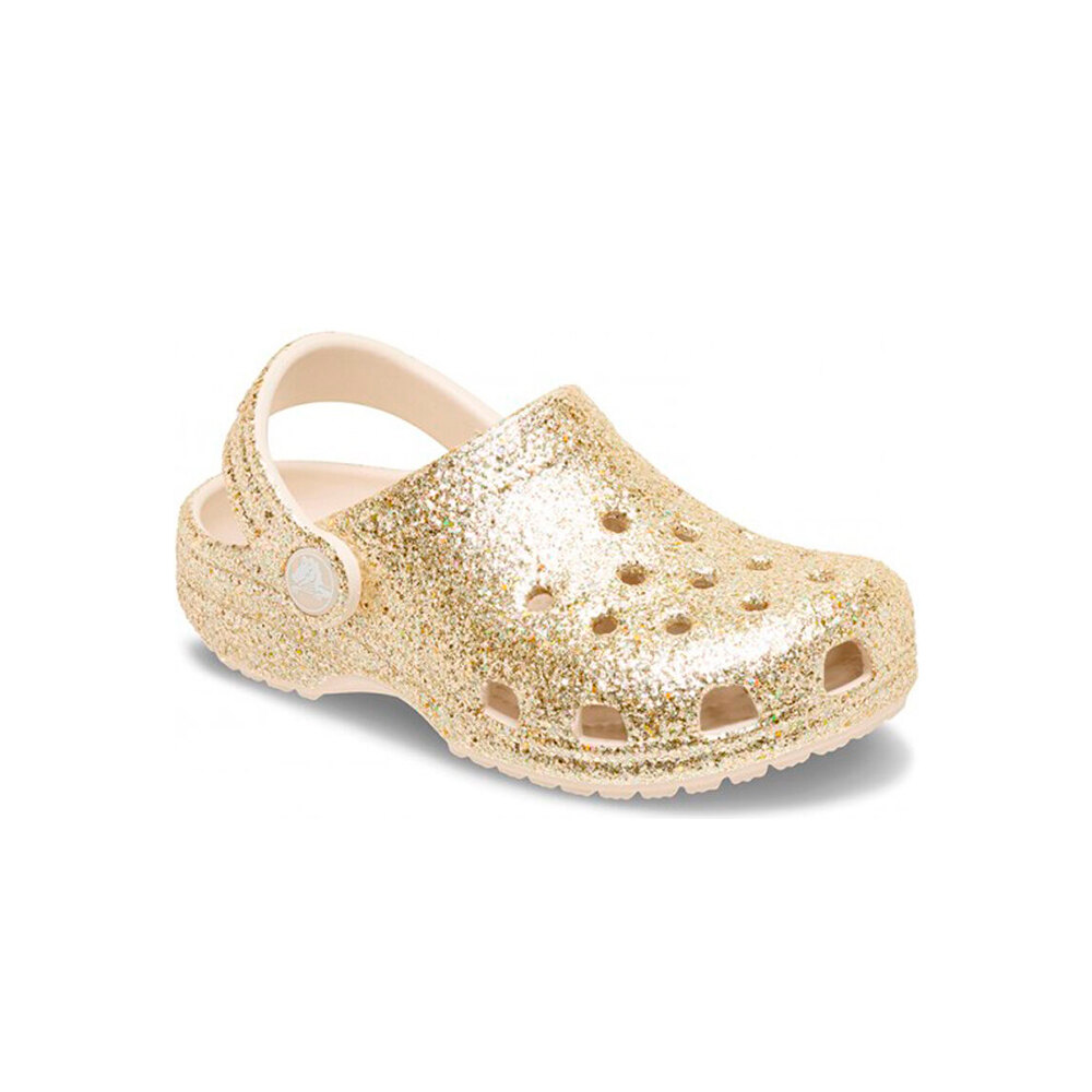 Crocs zueco niño Classic Chunky Glitter Clog K lateral interior