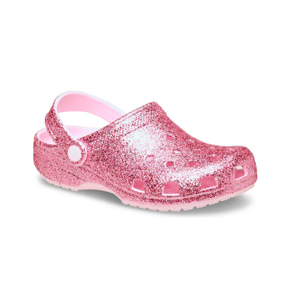 Crocs zueco niño Classic Chunky Glitter Clog K lateral interior