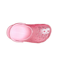 Crocs zueco niño Classic Chunky Glitter Clog K vista superior