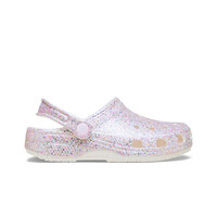 Crocs zueco niño Classic Fantasy Glitter Clog K lateral exterior