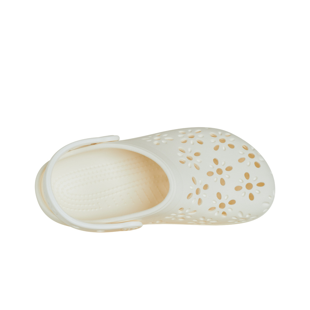 Crocs zueco niño Classic Floral Cut Out Clog K lateral interior