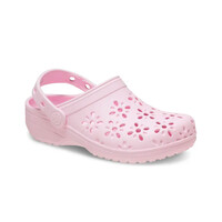 Crocs zueco niño Classic Floral Cut Out Clog K lateral interior