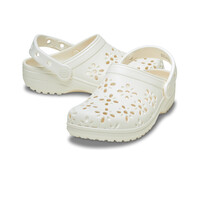 Crocs zueco niño Classic Floral Cut Out Clog T puntera