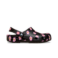 Crocs zueco niño Classic Flower Clog K lateral exterior