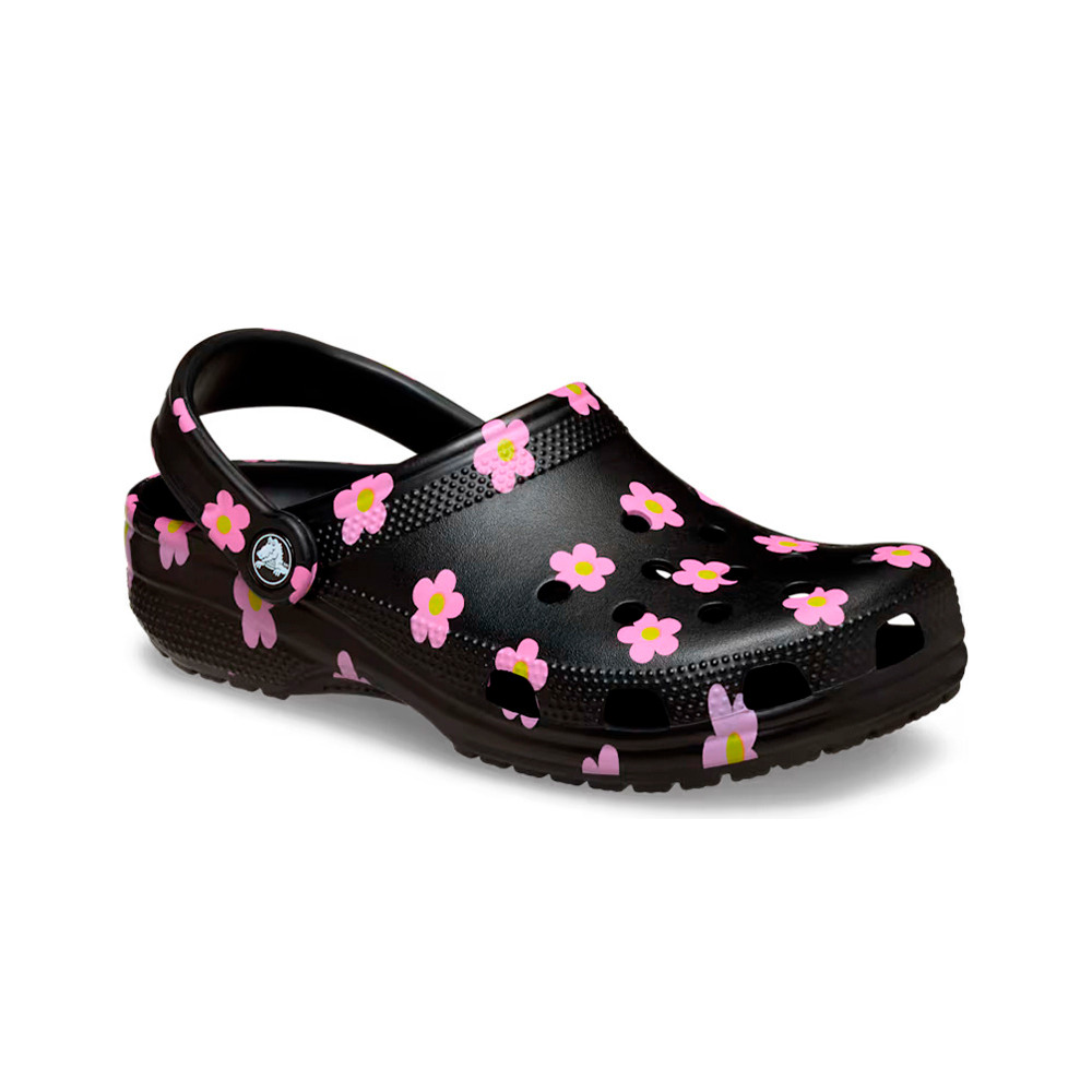Crocs zueco niño Classic Flower Clog K lateral interior