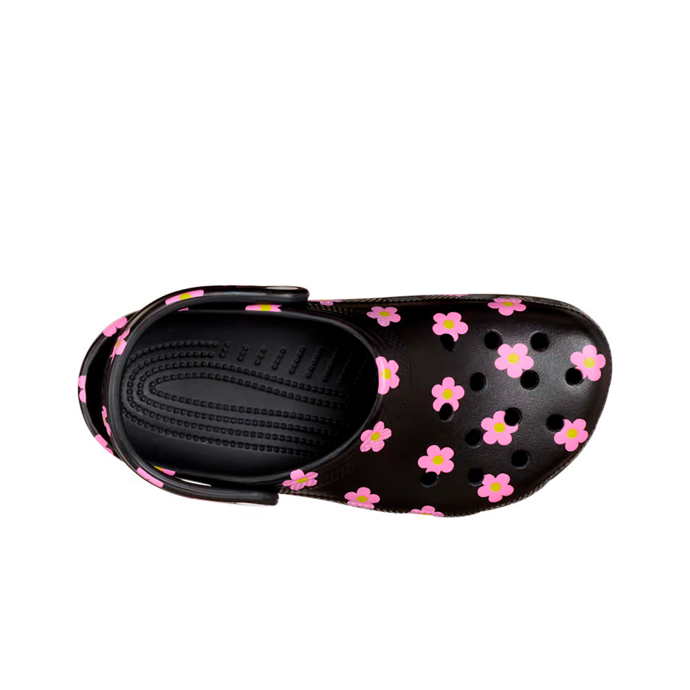 Crocs zueco niño Classic Flower Clog K vista superior