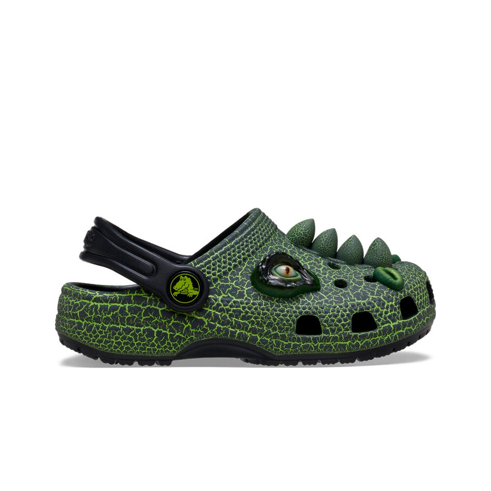 Crocs zueco niño Classic IAM Scary Dino Clog T lateral exterior