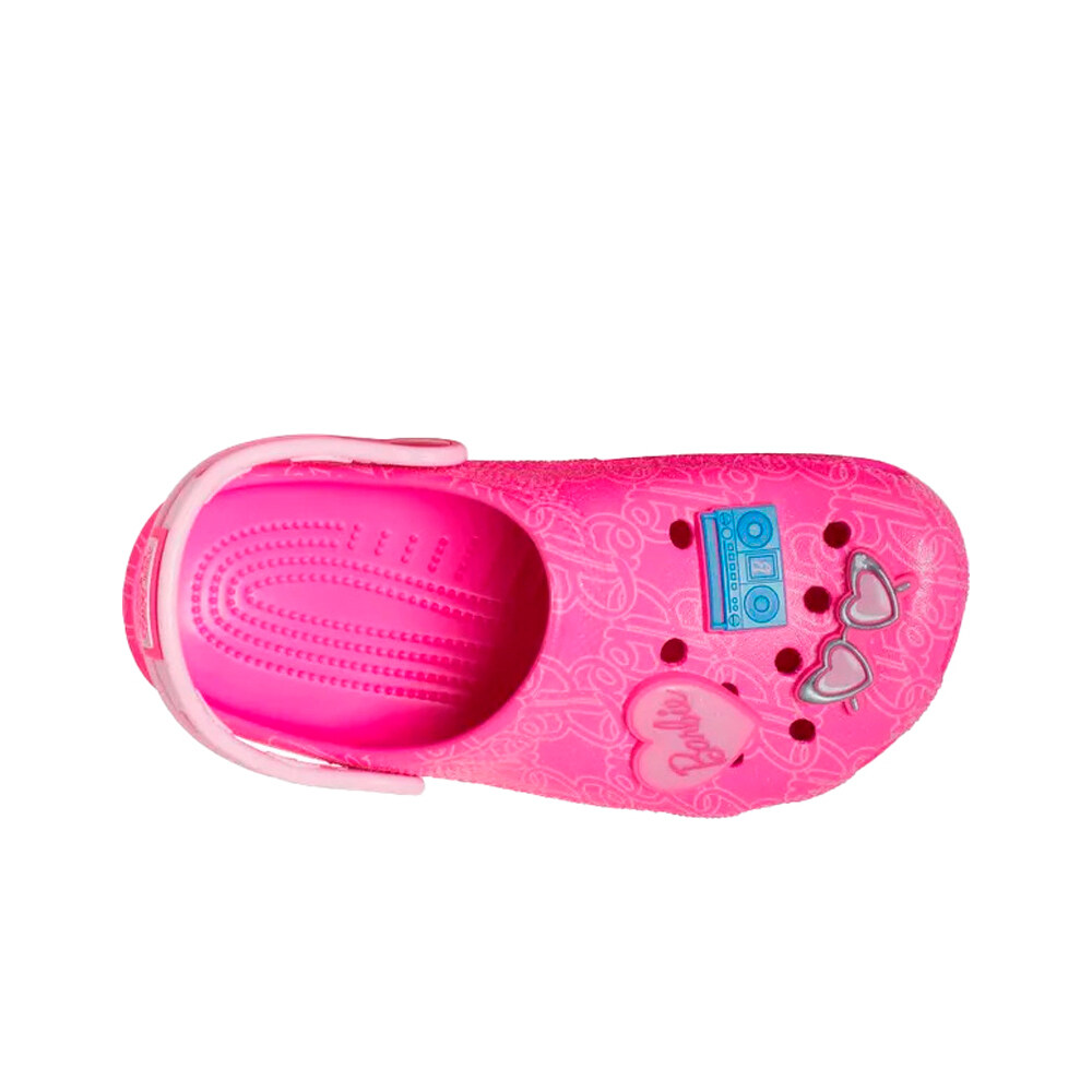 Crocs zueco niño Mattel Pink Barbie Classic Clog K vista superior