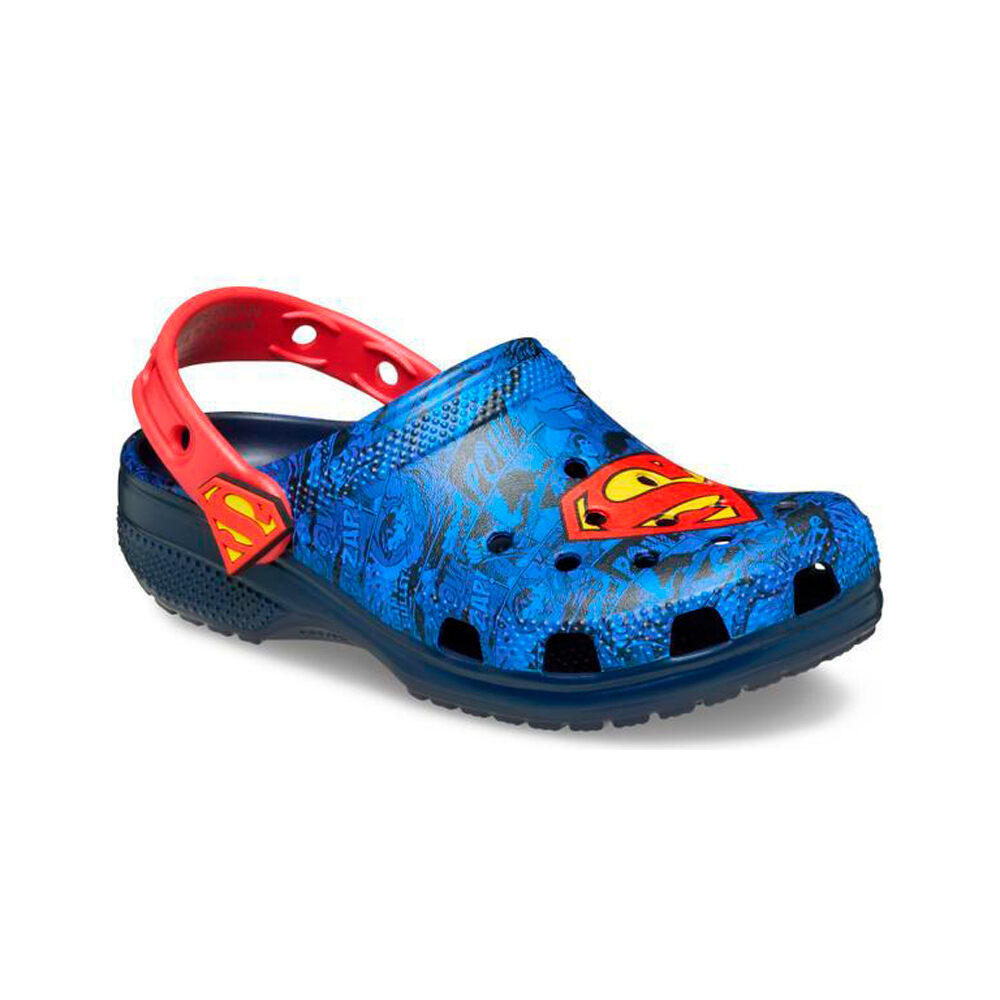 Crocs zueco niño Superman Classic Clog K lateral interior