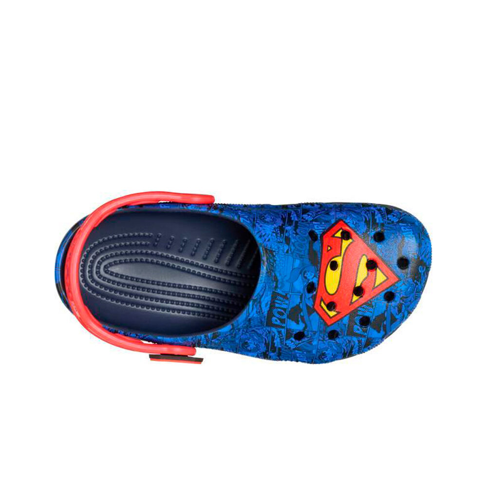 Crocs zueco niño Superman Classic Clog K vista superior