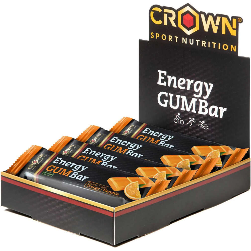 Crown Sport Nutrition barritas energéticas Energy GUM Bar vista frontal