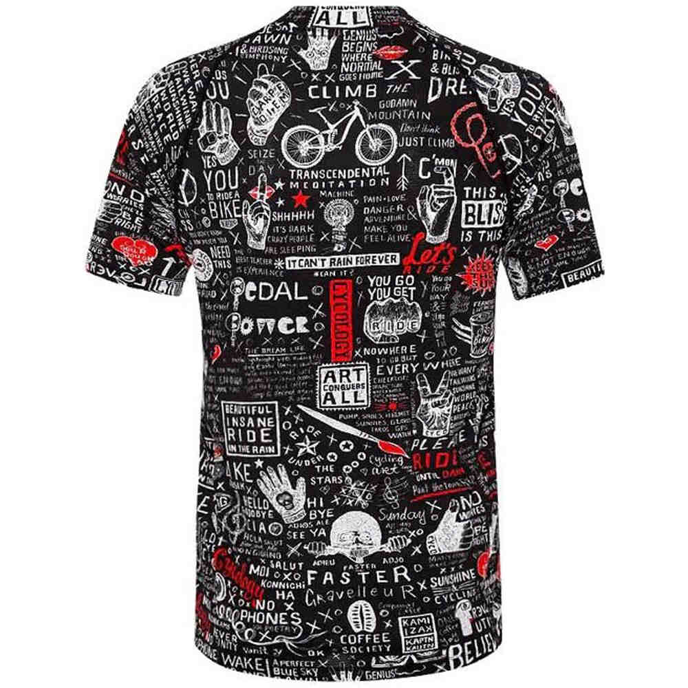 Cycology camiseta ciclismo hombre Graffiti  MTB Jersey vista trasera