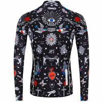 Cycology maillot manga larga hombre Tattoo Men's Winter Long Sleeve Jersey vista trasera