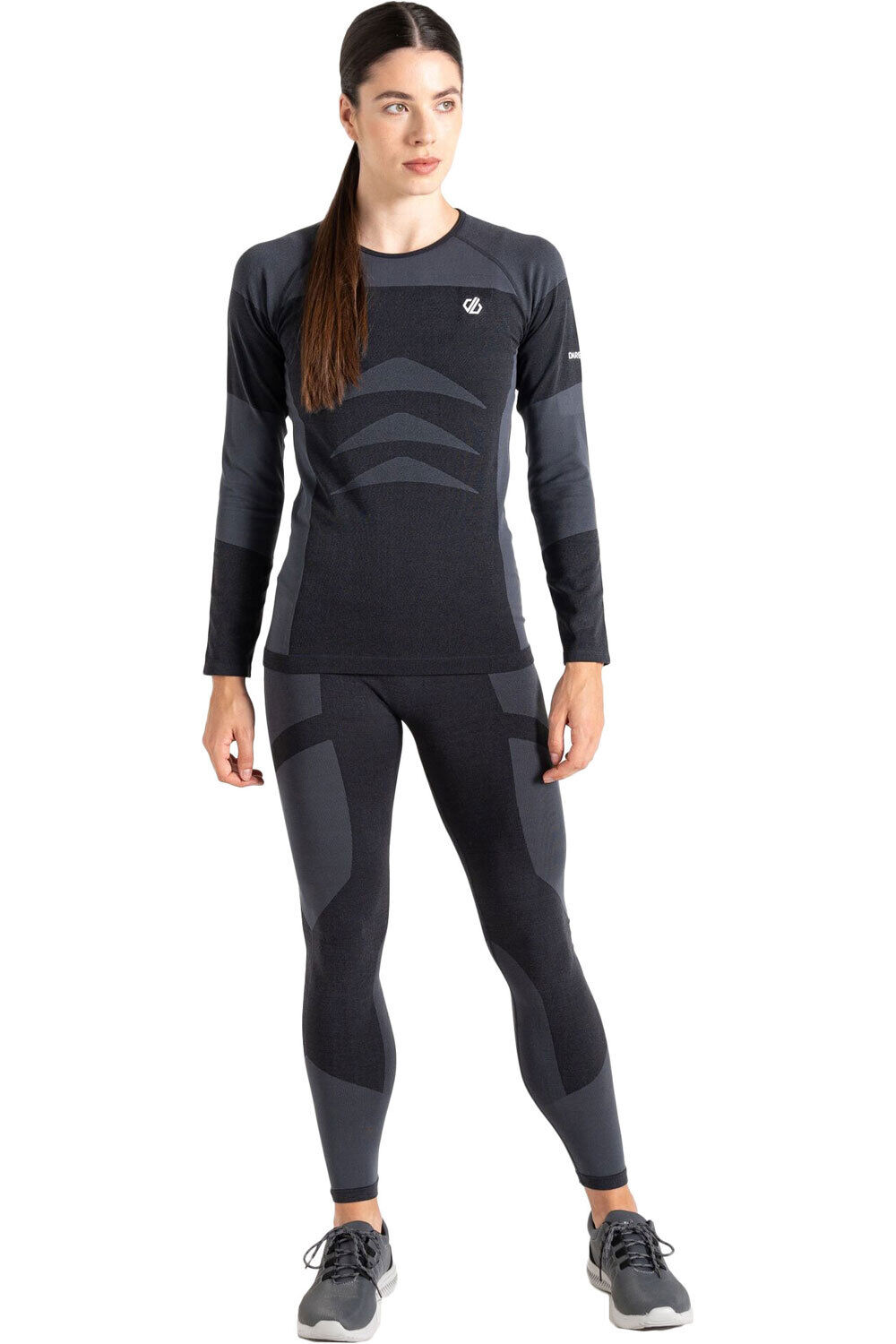 Dare2b camiseta térmica manga larga mujer In The Zone III BL Set vista frontal