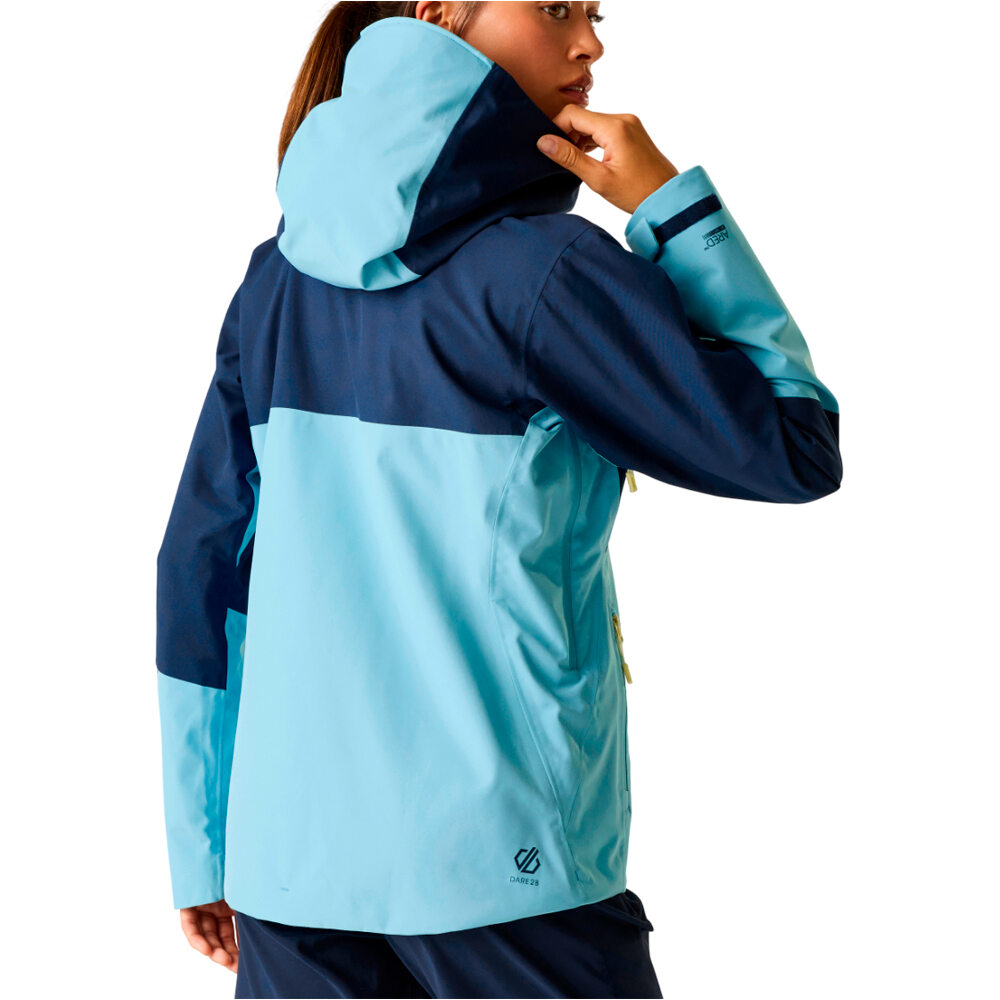 Dare2b chaqueta impermeable mujer DivergingIIJk vista trasera
