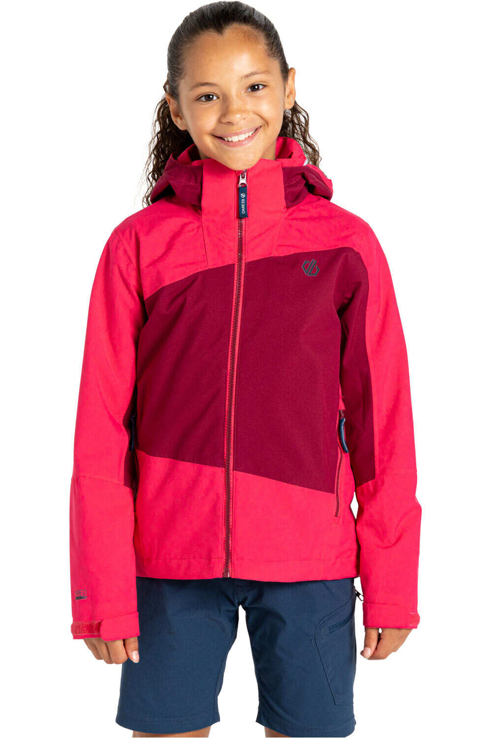 Dare2b chaqueta impermeable niño Explore II Jacket vista frontal