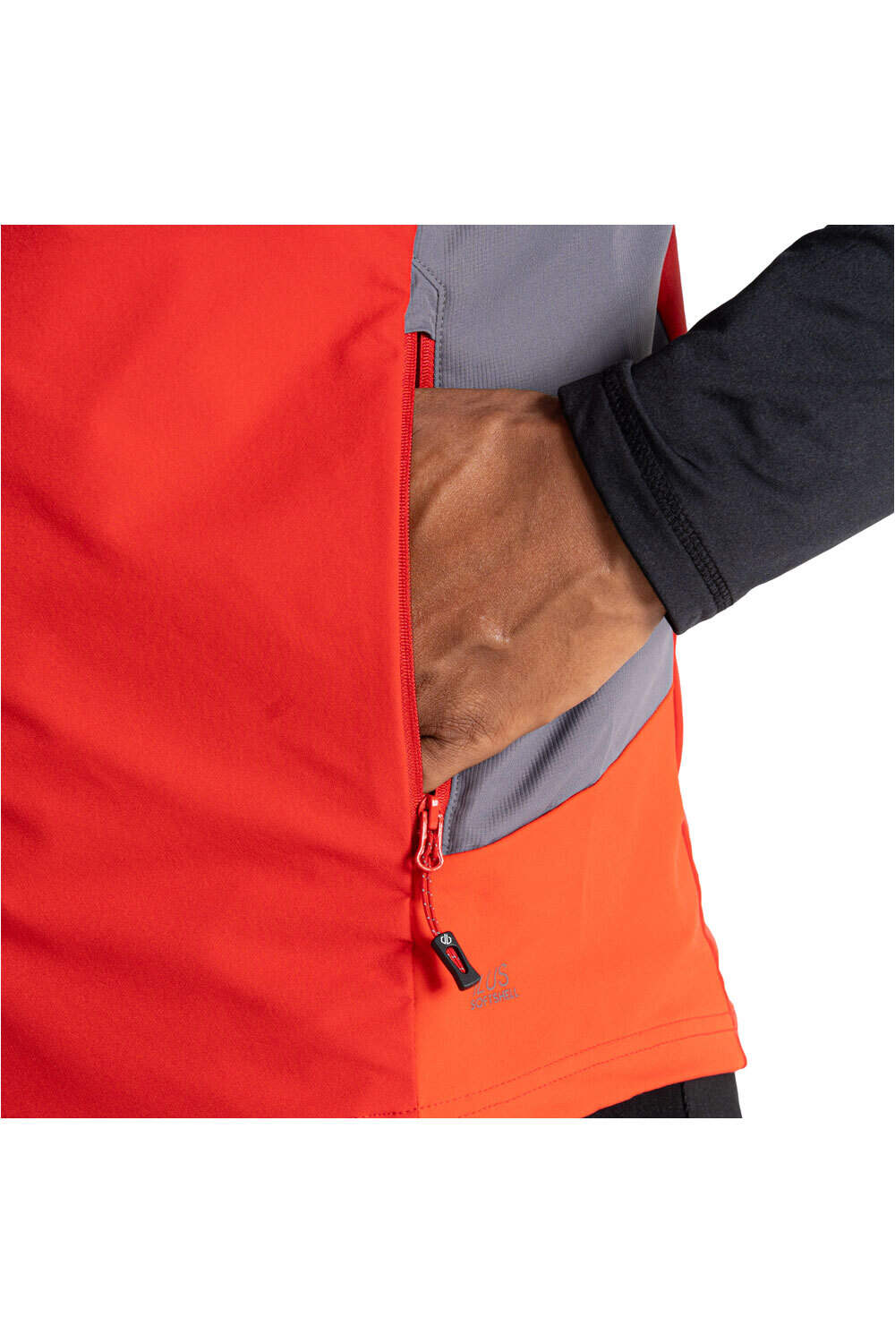 Dare2b chaqueta softshell hombre Lattitudinl III Gil vista detalle